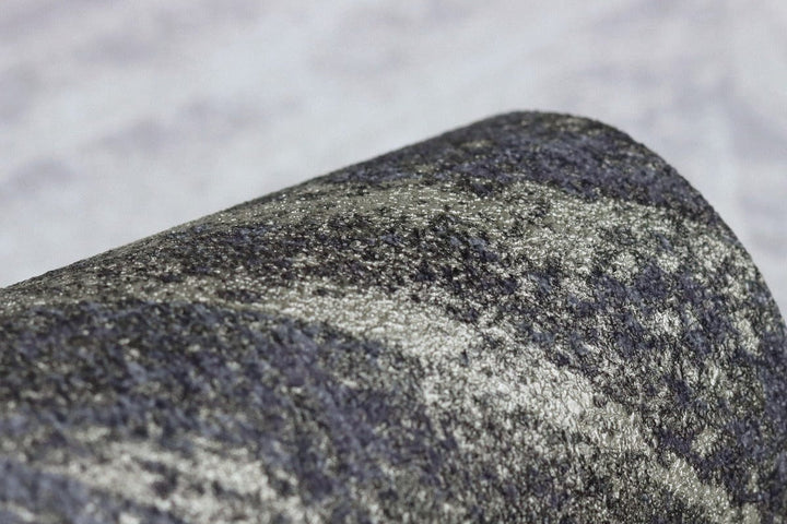 Modernas tapetes RASCH ar perlamutra izskatu zeltā un melnā krāsā, 617559 RASCH