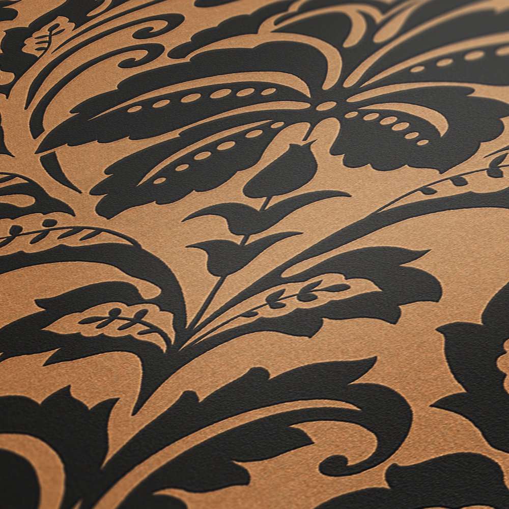 Neo-klasiskās tapetes brūnā krāsā AS 369104  AS Creation