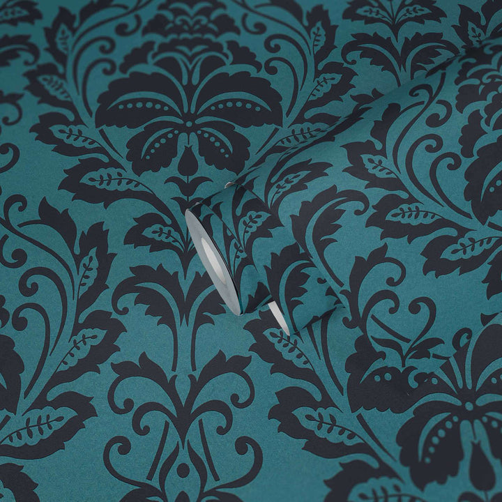 Neo-klasiskās tapetes zilā krāsā AS 369105 Tapetenshop.lv