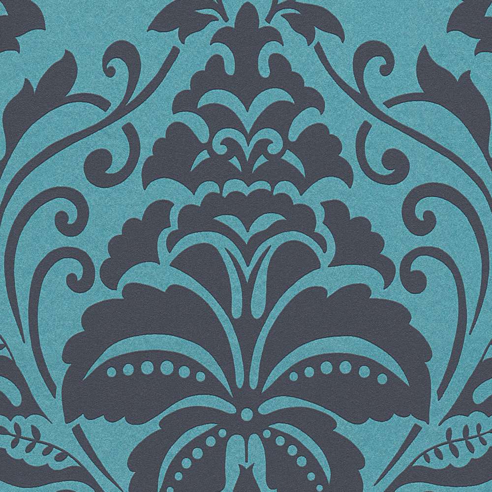 Neo-klasiskās tapetes zilā krāsā AS 369105 Tapetenshop.lv
