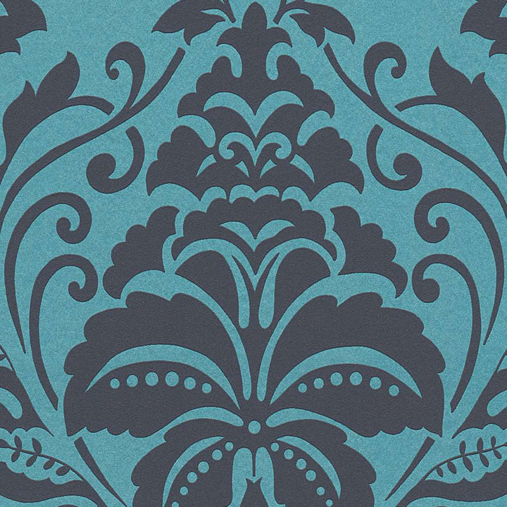 Neo-klasiskās tapetes zilā krāsā AS 369105 Tapetenshop.lv