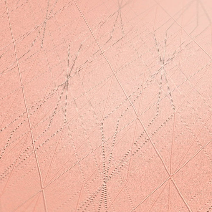 Rozā tapetes ar grafisku rakstu Emotion Graphic AS Creation 368795 AS Creation