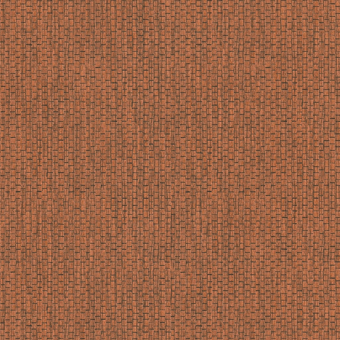 Sarkanbrūnas tapetes ar rafijas motīvu, 386127 AS Creation