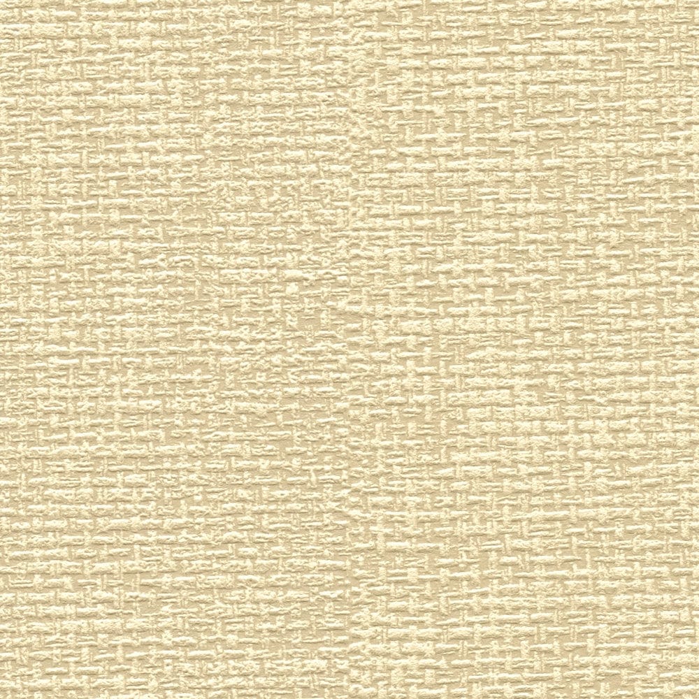 Skandināvu stila tapetes ar auduma struktūru dzeltenā krāsā, 386134 AS Creation
