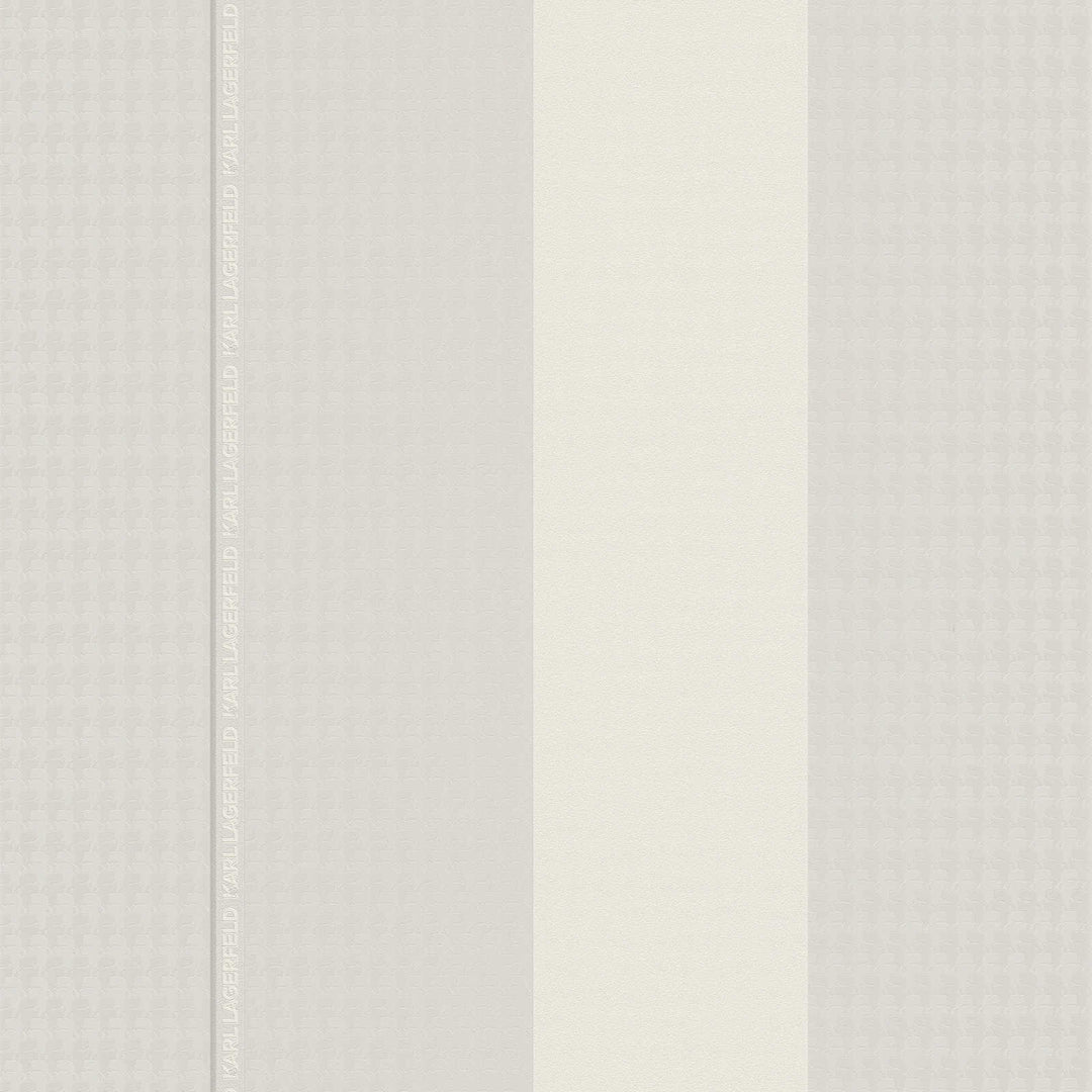 Strīpainas dizaina tapetes Karl LAGERFELD pelēkā krāsā - 1343164 AS Creation