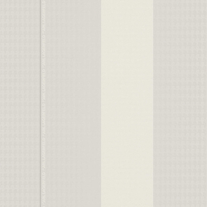 Strīpainas dizaina tapetes Karl LAGERFELD pelēkā krāsā - 1343164 AS Creation