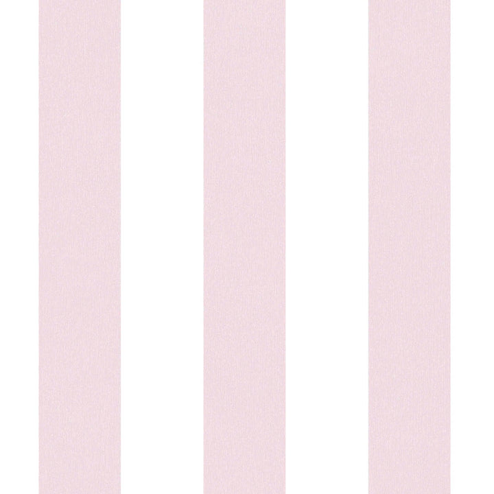 Strīpainas tapetes bērnistabai maigi rozā krāsā, 381482, Bez PVC 🌿 AS Creation