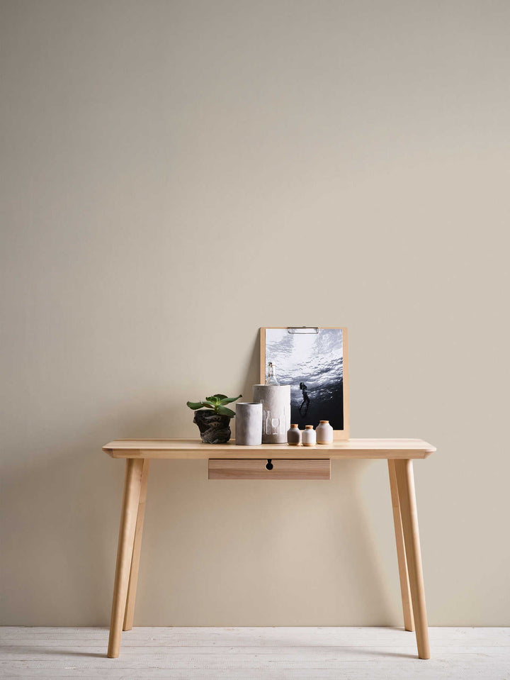 Pelēki brūnas vienkrāsainas tapetes ar gludu virsmu AS 336552 AS Creation