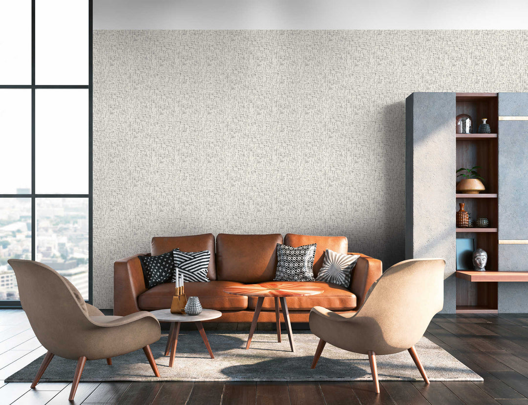 Tapetes ar tvīda auduma faktūru, pelēkas, baltas, melnas AS 375241 AS Creation