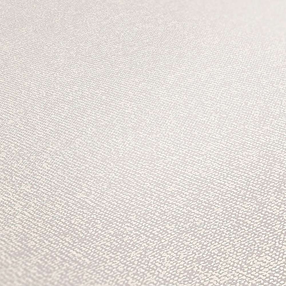 Krēmkrāsas teksturētas tapetes ar linu izskatu 375553 AS Creation