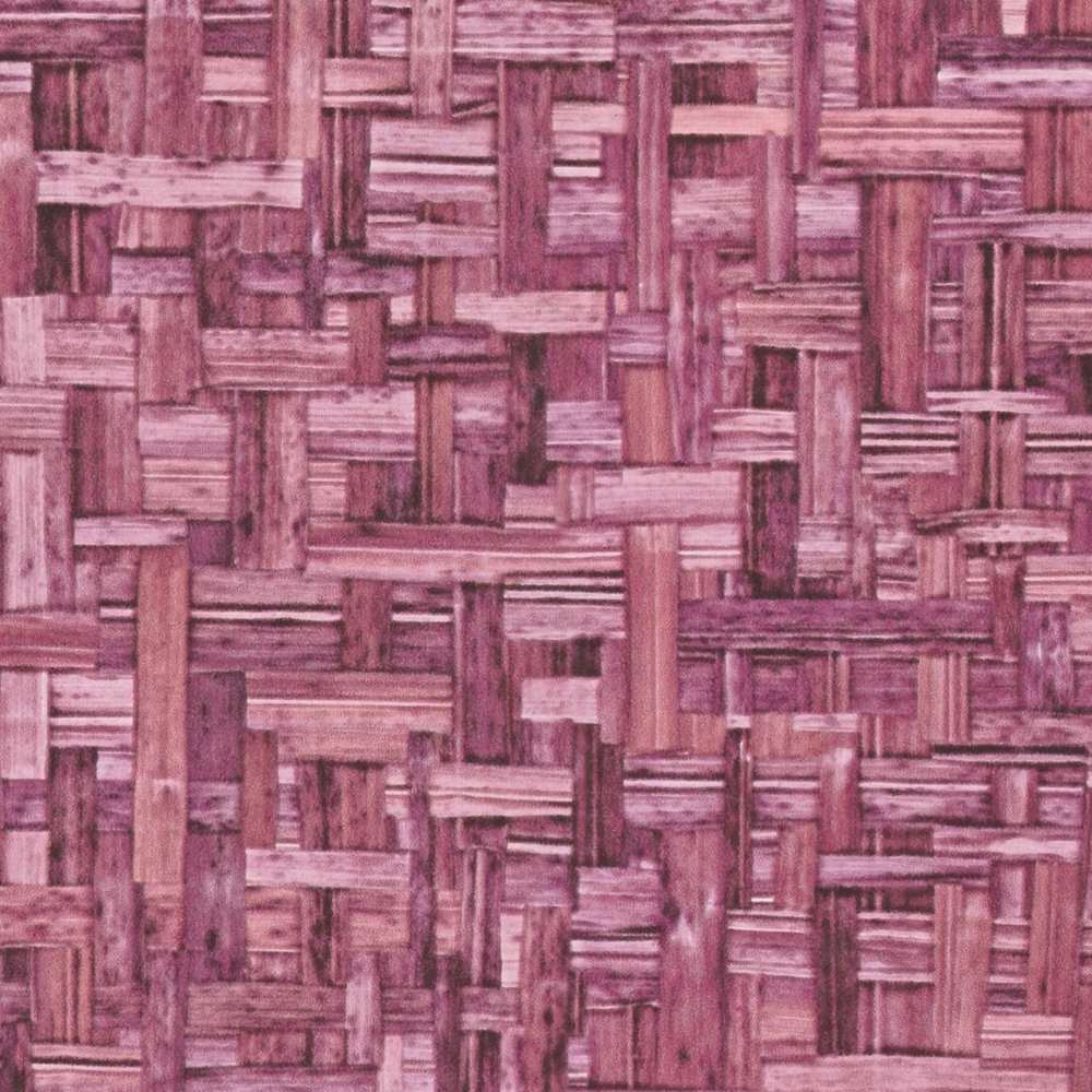 Tapetes violeta krāsā ar pīta koka rakstu AS 377065 AS Creation