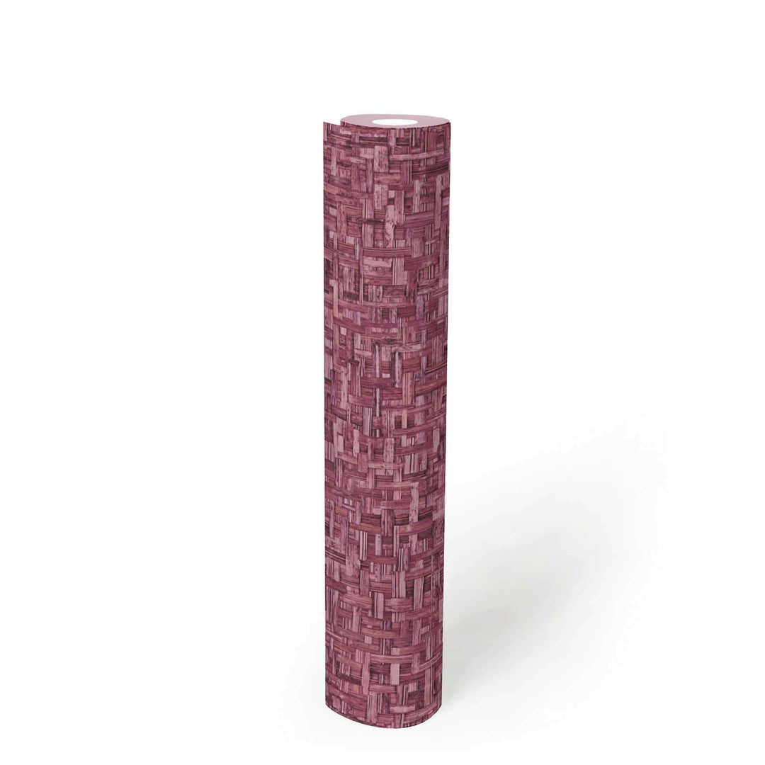 Tapetes violeta krāsā ar pīta koka rakstu AS 377065 AS Creation