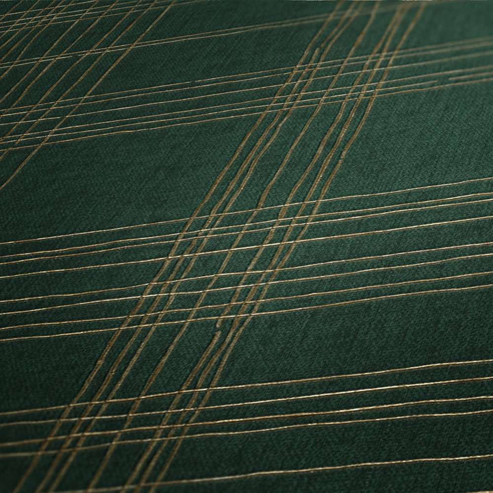 Tapetes ar strīpainu rakstu tumši zaļā krāsā AS 379193 AS Creation