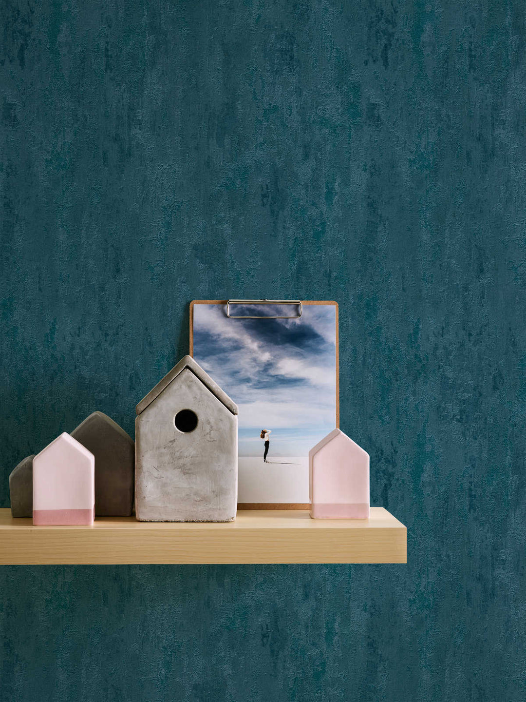 Tapetes ar apmetuma rakstu tumši zilā krāsā AS Creation 380445 AS Creation