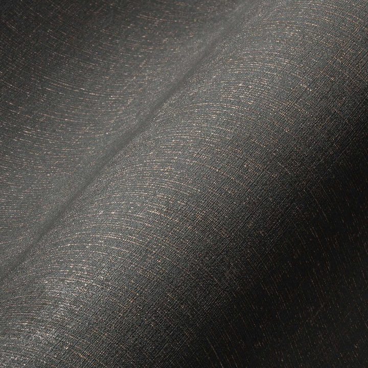 Tapetes antracīta krāsā ar lina struktūru - melnā krāsā, 386941 AS Creation
