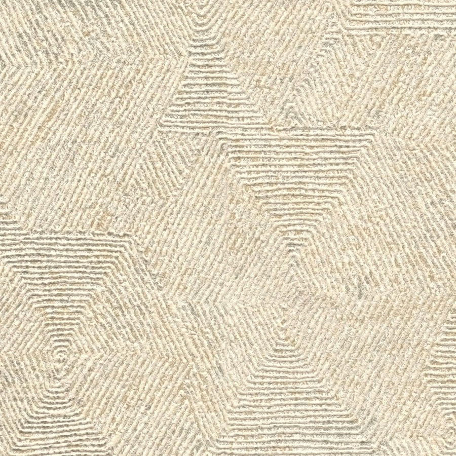 Tapetes ar ģeometrisku rakstu bēšā krāsā - 1363646 AS Creation