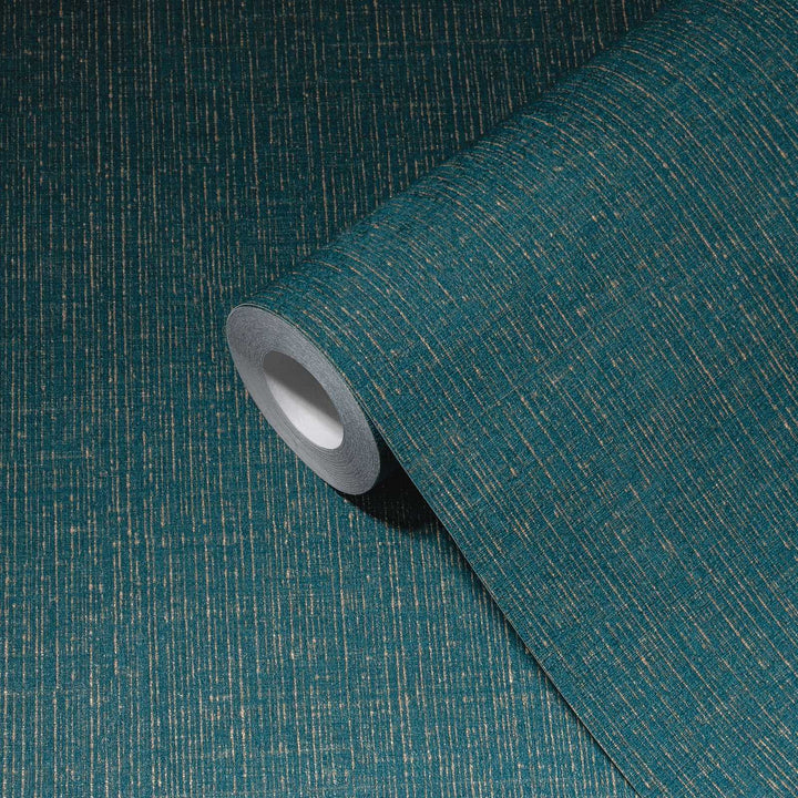 Tapetes ar lina faktūru tumši zilā krāsā - 1363600 AS Creation