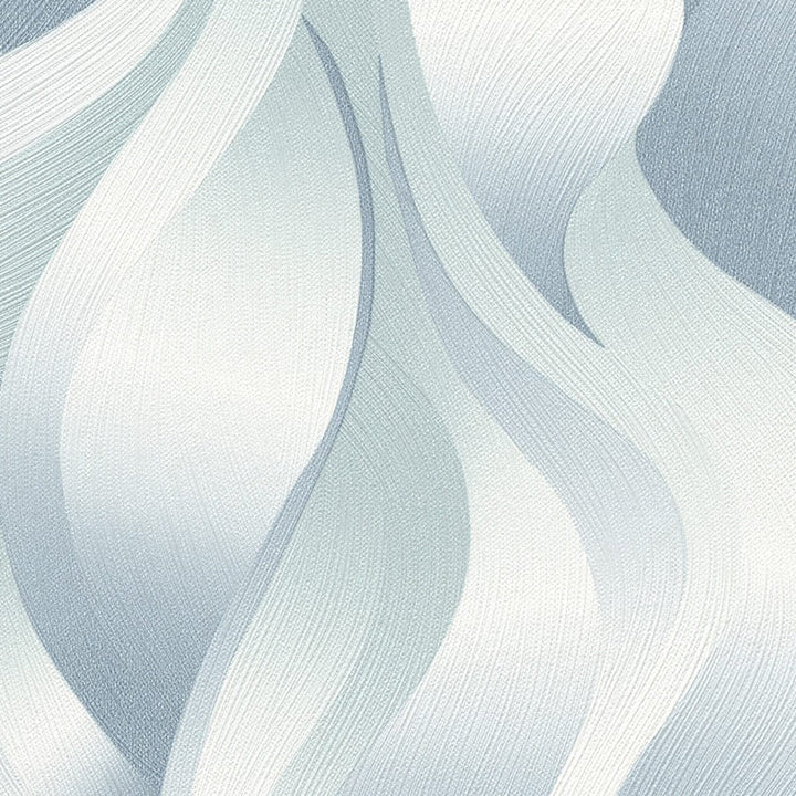 Tapetes ar līnijām metāliskos toņos, tirkīzā krāsā - 3711002 Erismann