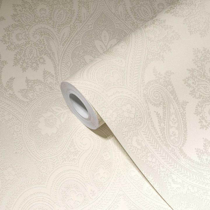 Tapetes ar ornamentu boho stilā krēmkrāsā - 1364012 AS Creation