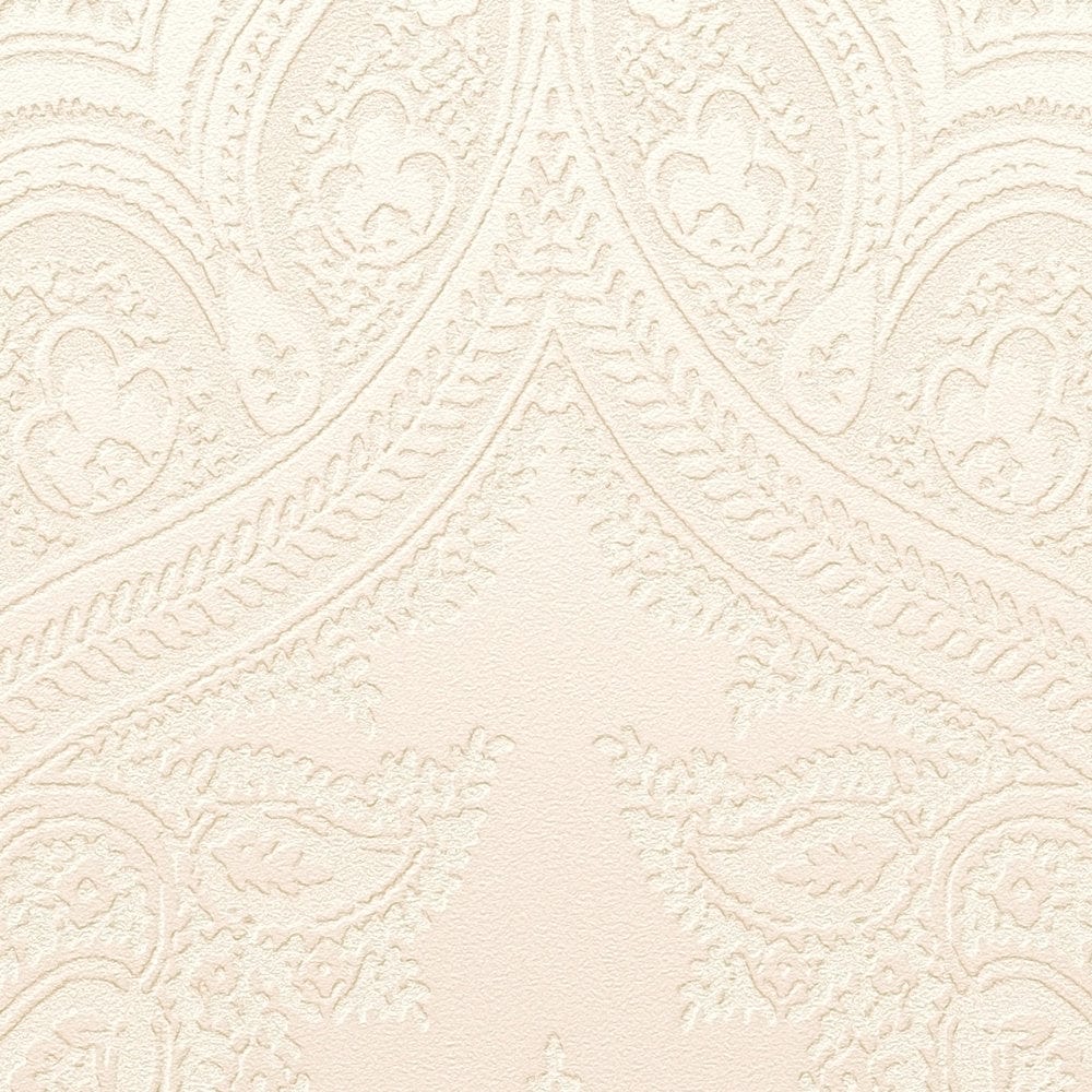 Tapetes ar ornamentu boho stilā krēmkrāsā - 1364012 AS Creation