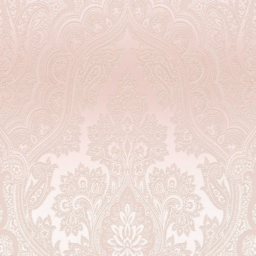 Tapetes ar ornamentu boho stilā rozā krāsā -1364013 AS Creation