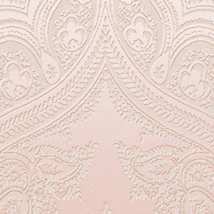 Tapetes ar ornamentu boho stilā rozā krāsā -1364013 AS Creation