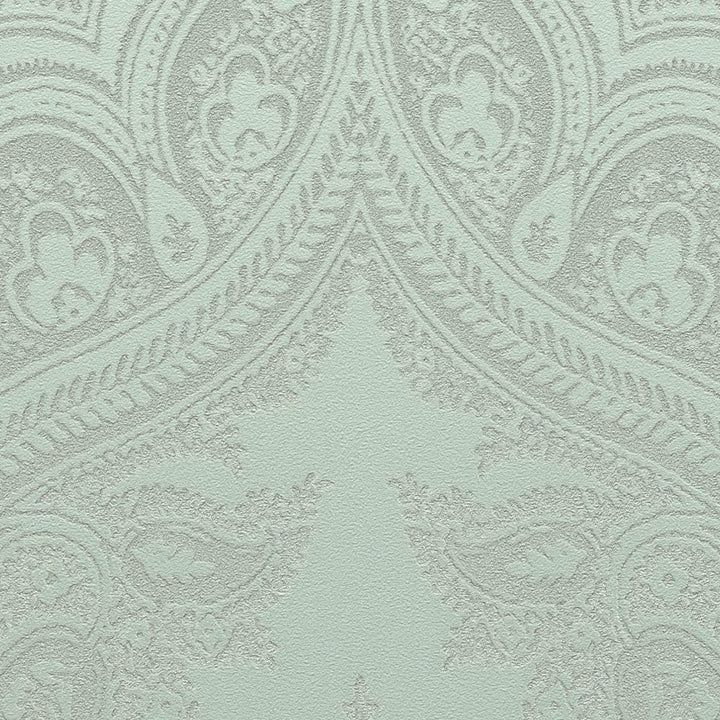 Tapetes ar ornamentu boho stilā zaļā krāsā -1364011 AS Creation