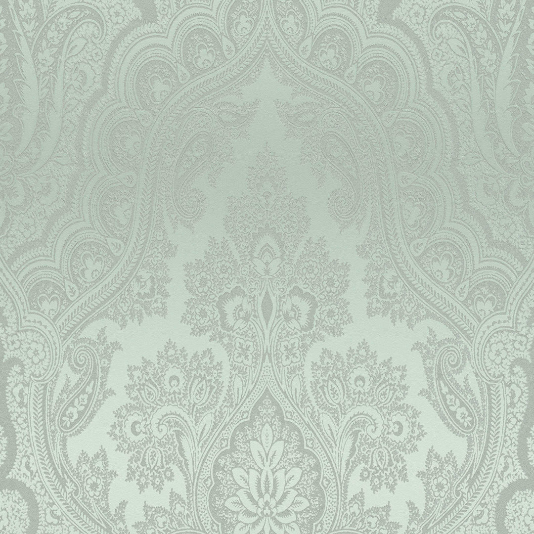 Tapetes ar ornamentu boho stilā zaļā krāsā -1364011 AS Creation