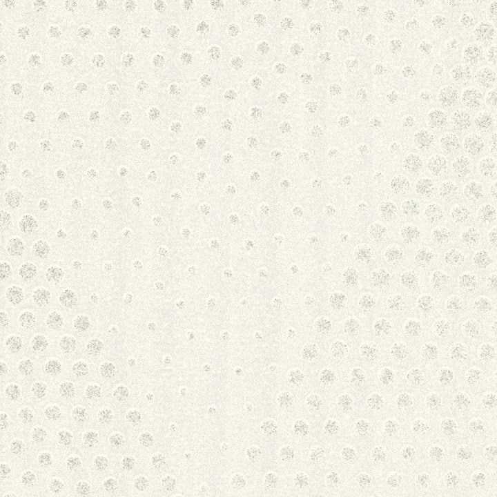 Tapetes ar punktveida retro stilā ar mirdzuma efektu, balta 374192 AS Creation