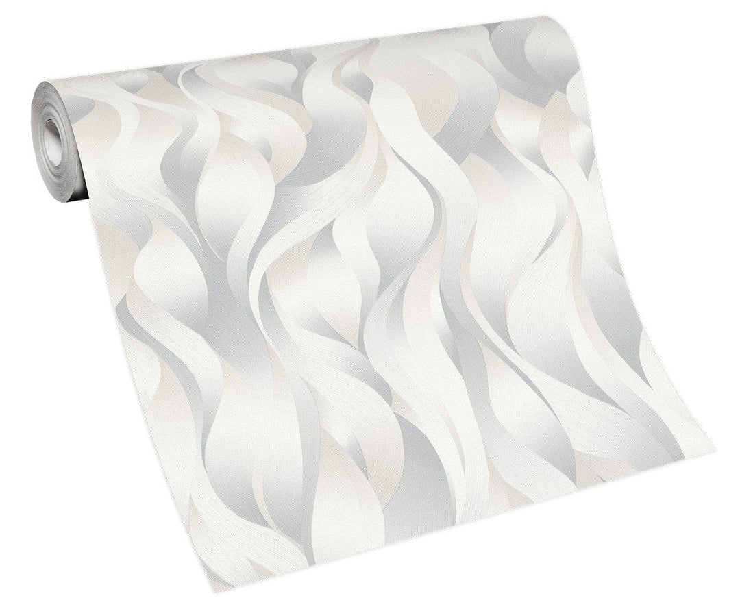 Tapetes ar smalkām līnijām metāliskos toņos, pelēkas - 1020414 Erismann