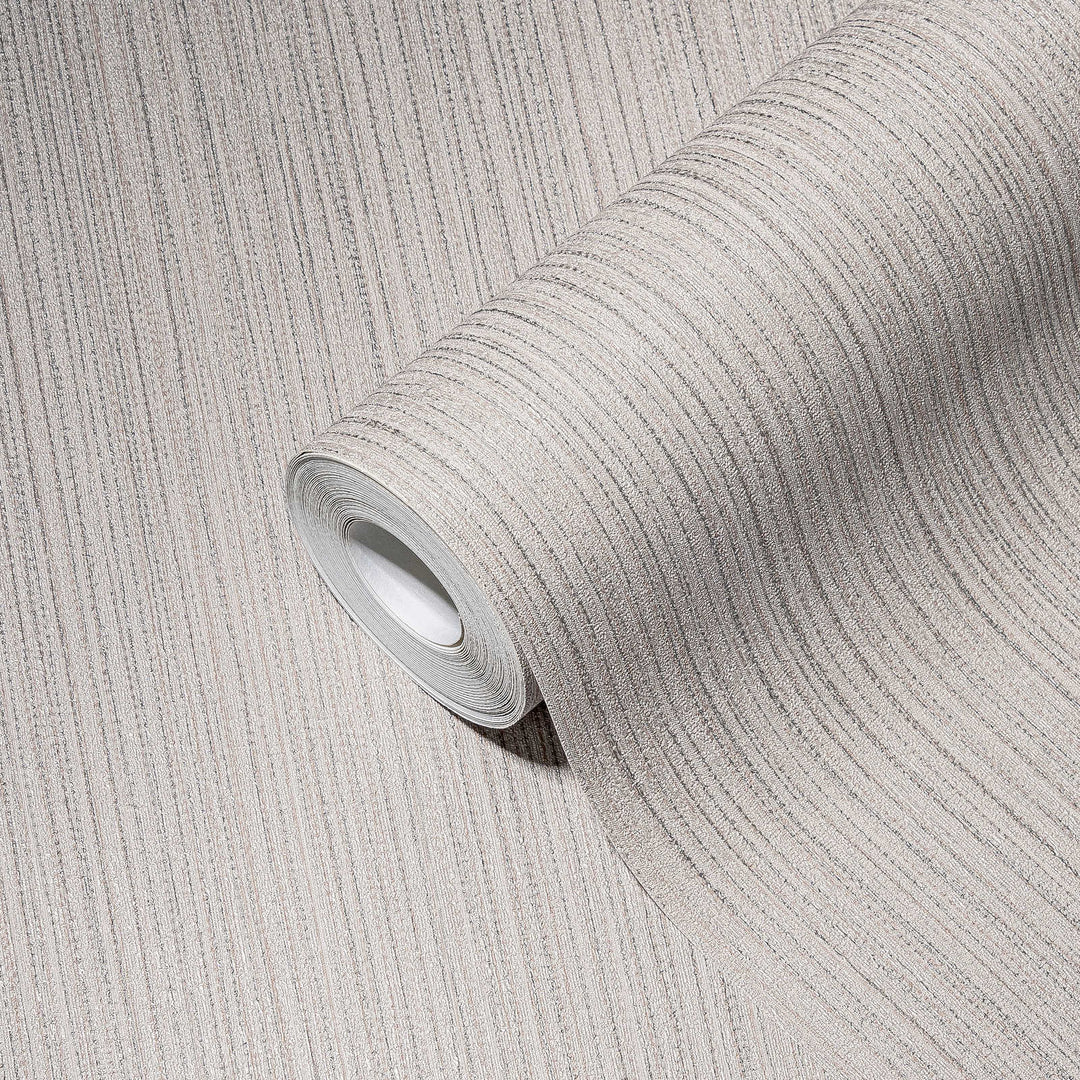 Tapetes ar tekstildizainu un līnijveida pelēkos toņos, 388195 AS Creation