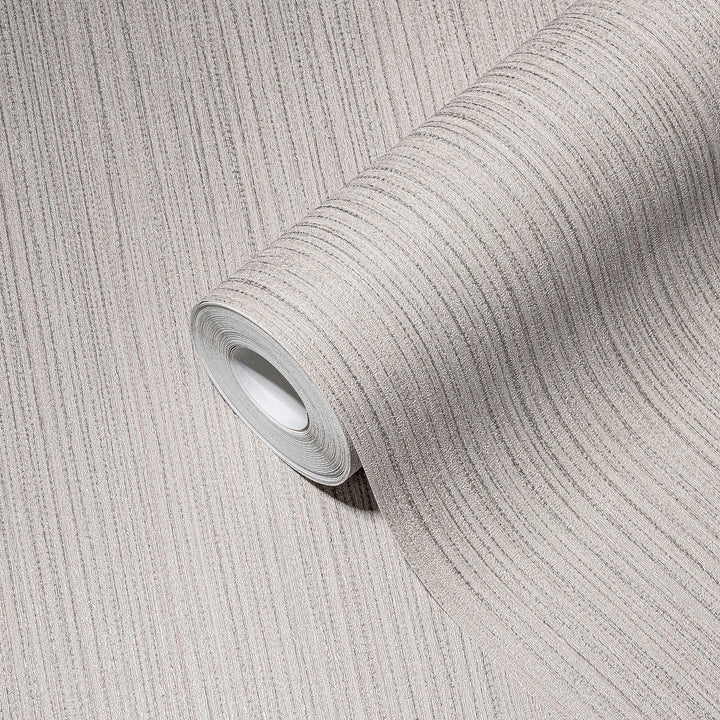 Tapetes ar tekstildizainu un līnijveida pelēkos toņos, 388195 AS Creation