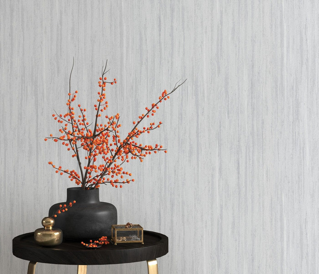 Tapetes ar viegli strukturētu un matētu virsmu platīna krāsā - 3740047 Erismann