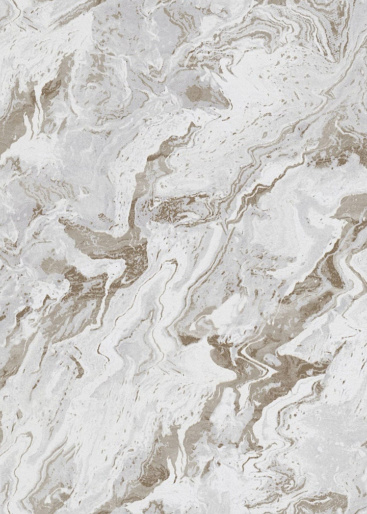 Tapetes ar viļnotu marmora rakstu pelēkos toņos - 3737202 Erismann