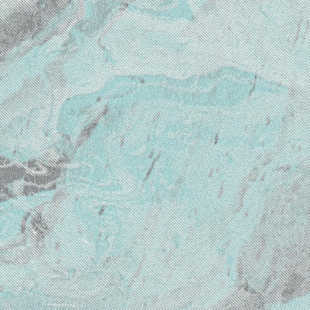 Tapetes ar viļnotu marmora rakstu tirkīzā krāsā - 3737212 Erismann