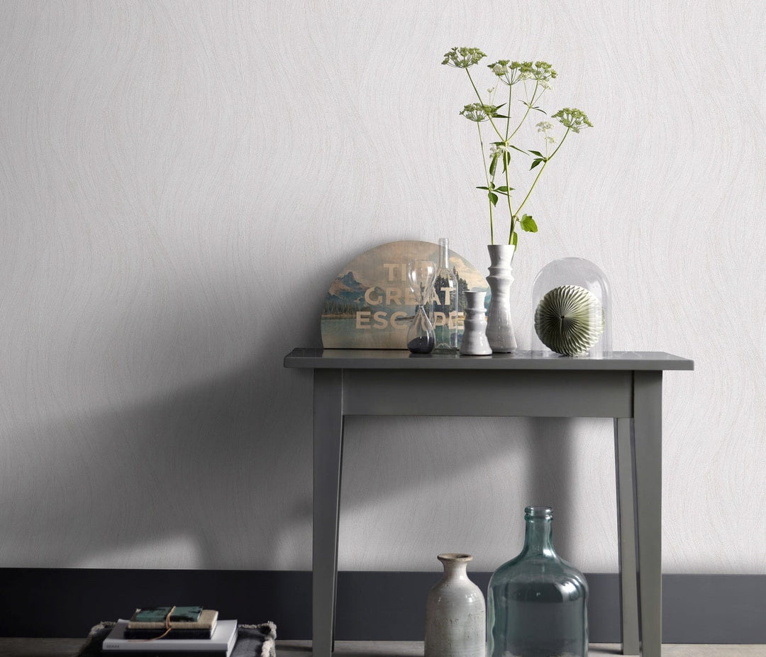 Tapetes ar viļņveida dizainu, gaiši pelēkas - ERISMANN 3737025 Erismann