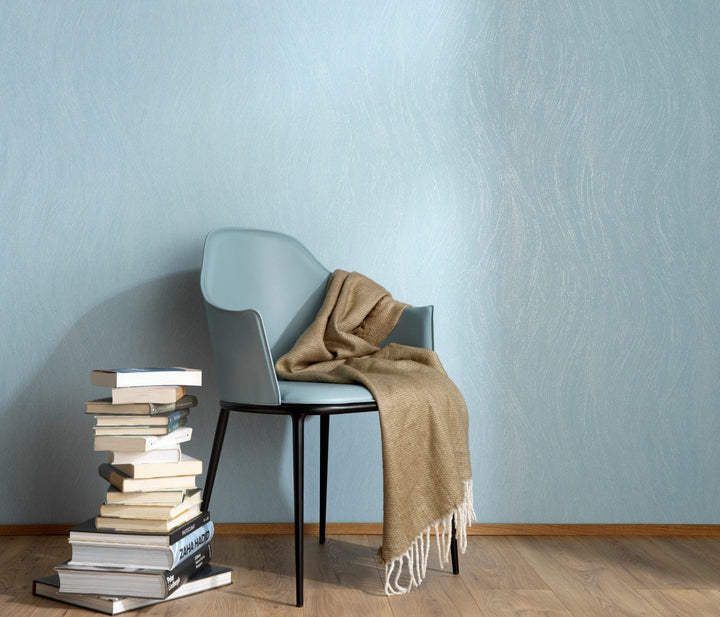 Tapetes ar viļņveida dizainu, zilā krāsā - ERISMANN 3737037 Erismann