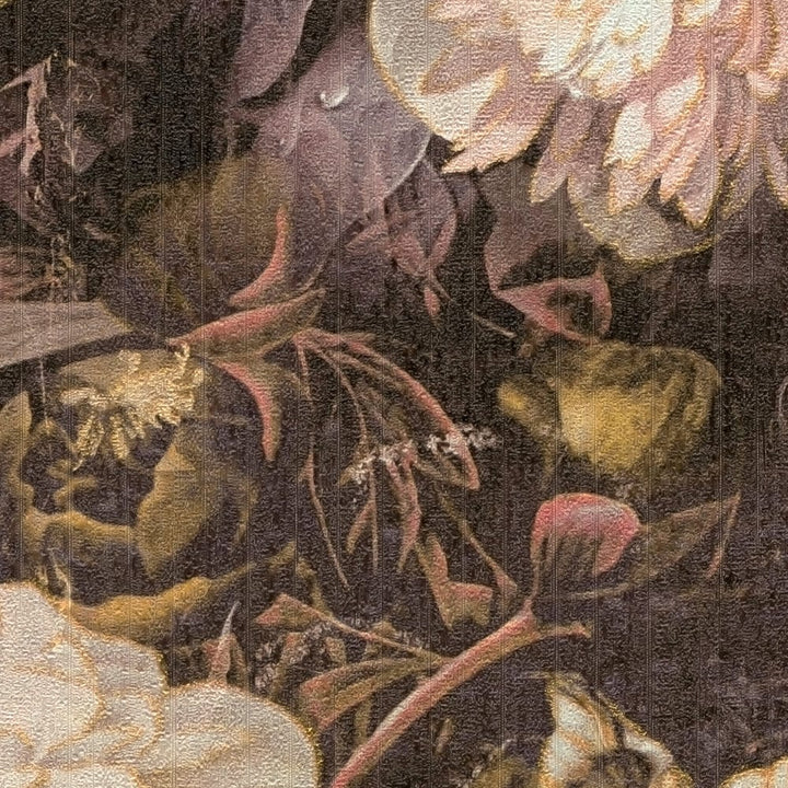 Ar ziedu rakstu tapetes AS Creation metālika  krāsā AS 388212 AS Creation