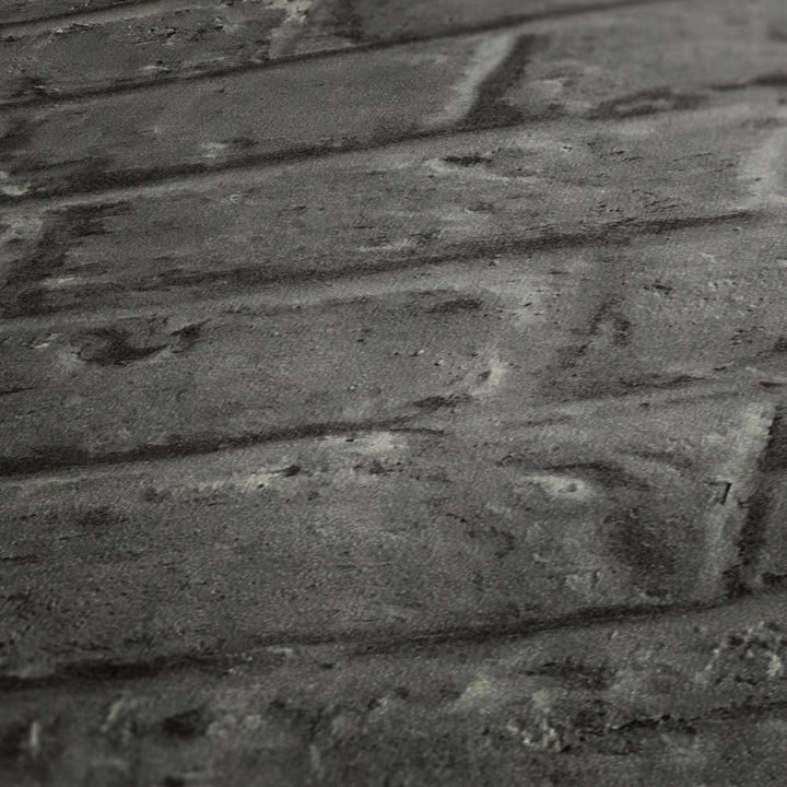 Akmens tapetes ar gludu ķieģeļu izskatu - pelēka, melna AS 369121 AS Creation