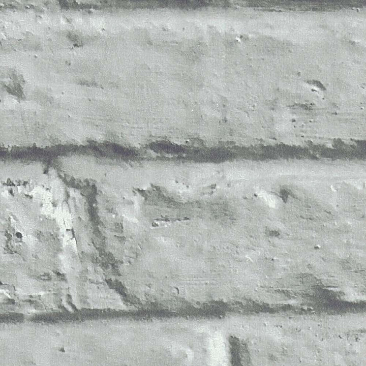 Tapetes ar gludu ķieģeļu izskatu pelēkā krāsā AS 369124 AS Creation