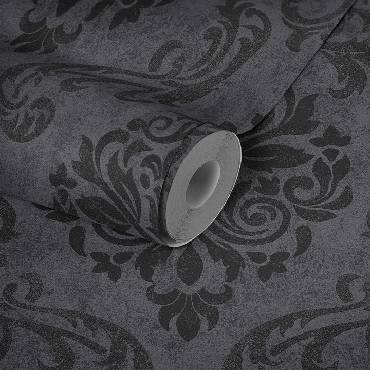 Melnas klasiskas tapetes AS Creation 95372-3 AS Creation