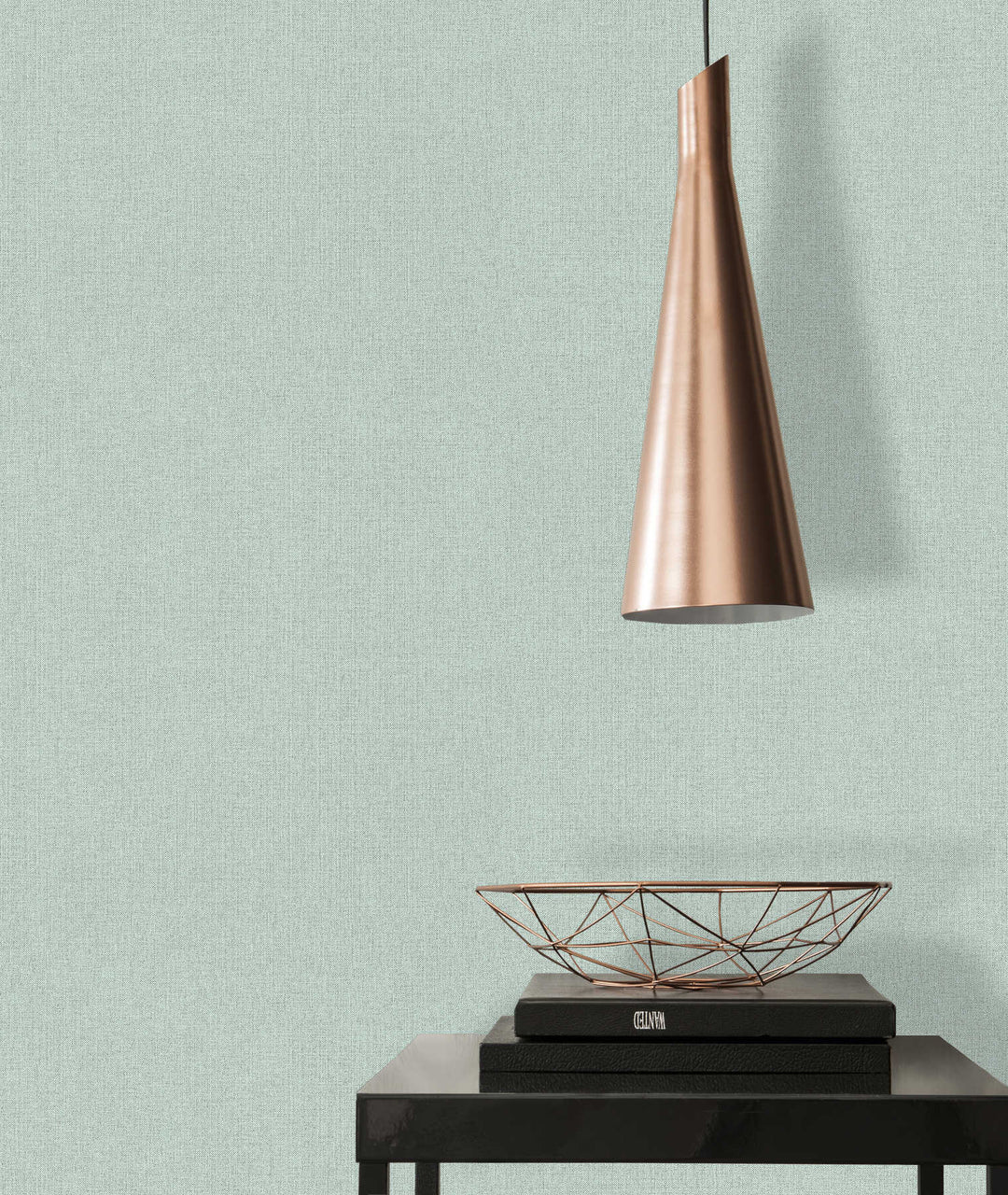 Tapetes ar tekstila rakstu zaļā krāsā AS Creation 363783 AS Creation