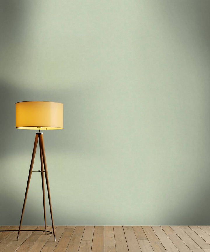 Vienkrāsainas tapetes zaļā krāsā, 375094 AS Creation