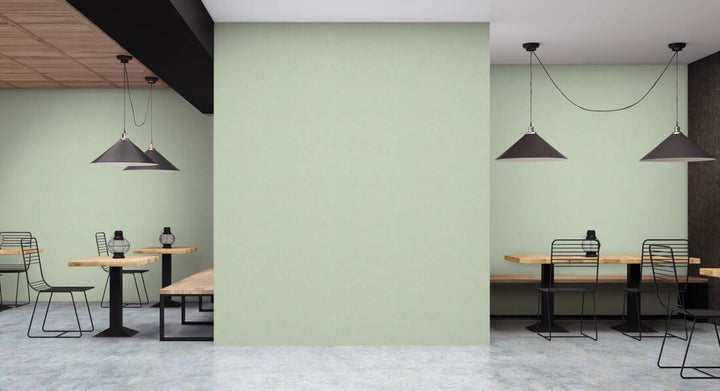 Vienkrāsainas tapetes zaļā krāsā, 375094 AS Creation