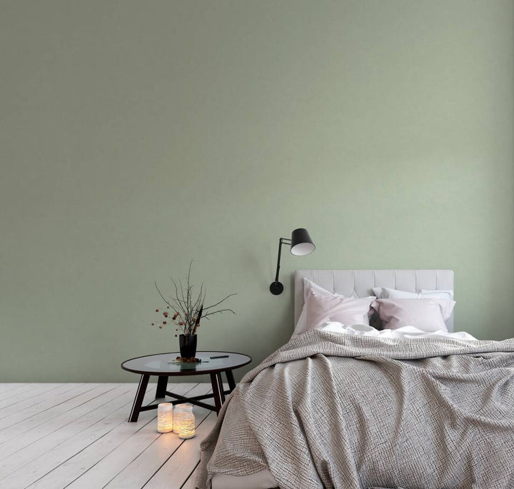 Vienkrāsainas tapetes zaļā krāsā, 375094 AS Creation