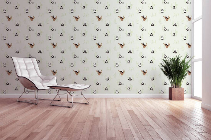 Tapetes bērnistabai ar pandām, 381421, Bez PVC 🌿 AS Creation