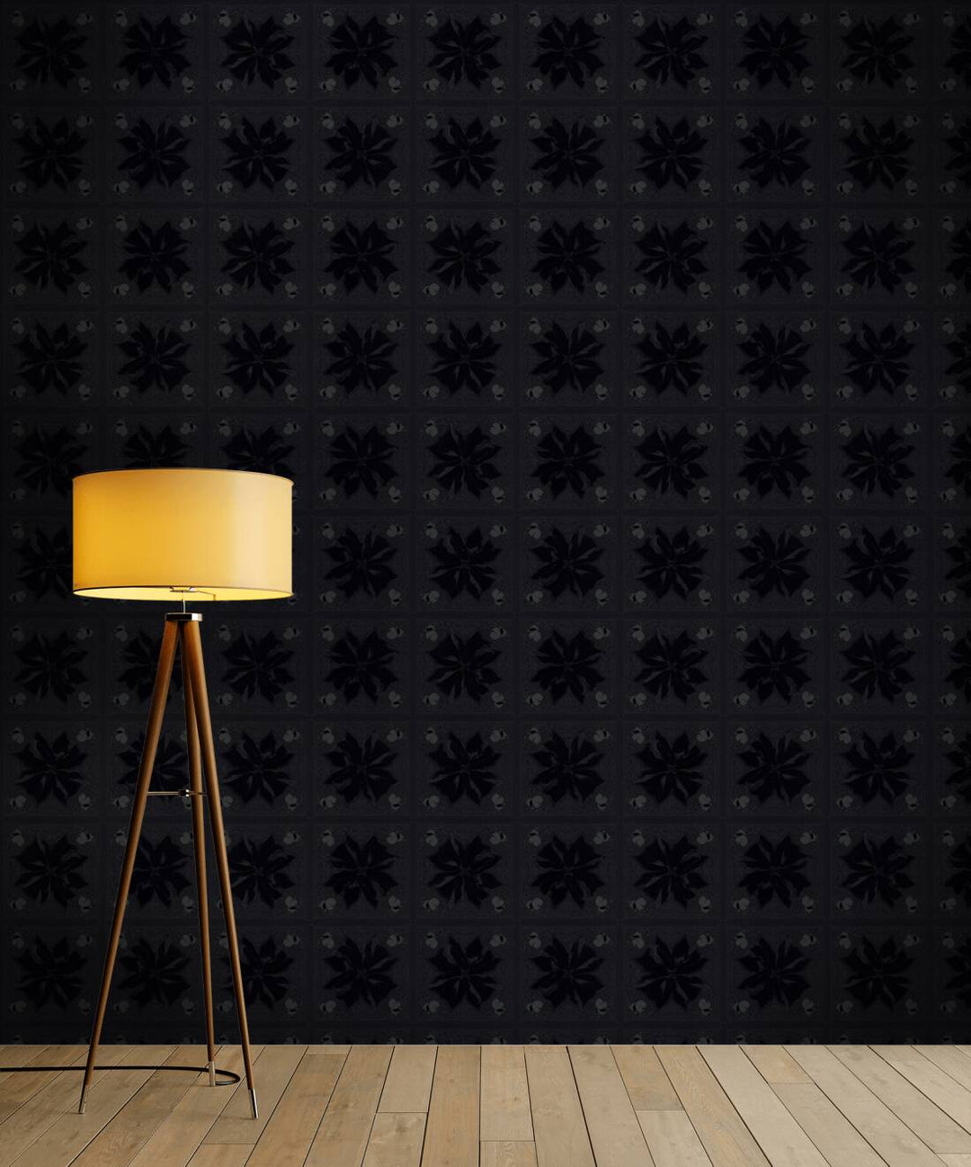 Dizaina tapetes Karl Lagerfeld ar rakstu melnā krāsā, 378453 AS Creation