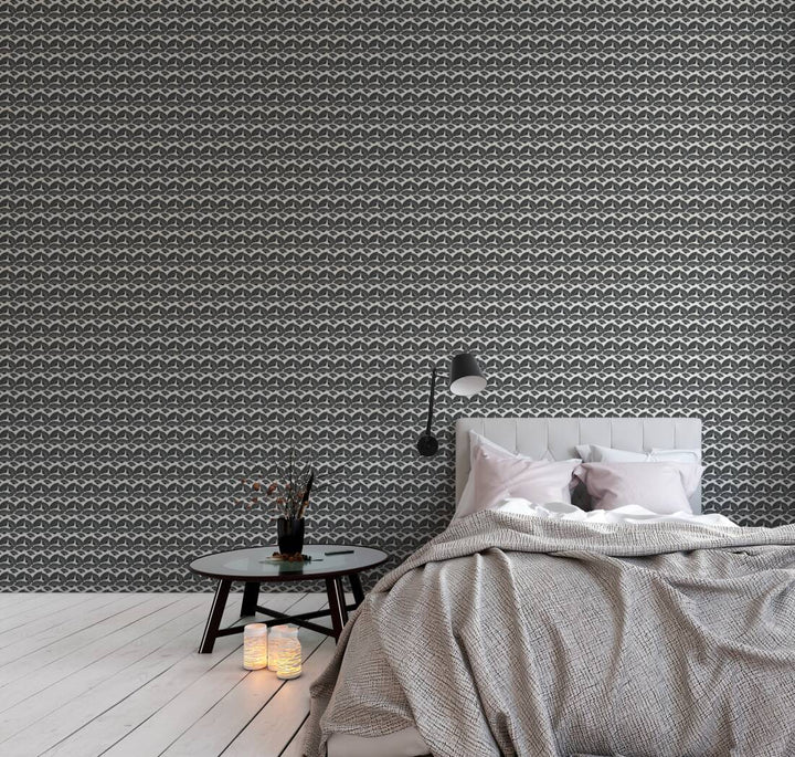 Melnbaltas dizaina tapetes Karl Lagerfeld - 1343151 AS Creation