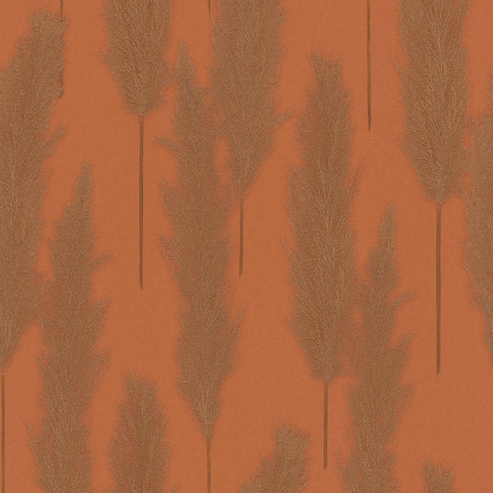 Tapetes Pampa zāles raksts, sarkanbrūnas, 386315 AS Creation