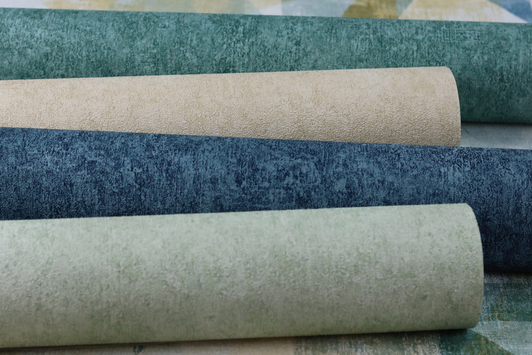 Tapetes RASCH ar dekoratīvu apmetumu tirkīzā krāsā, 617153 RASCH